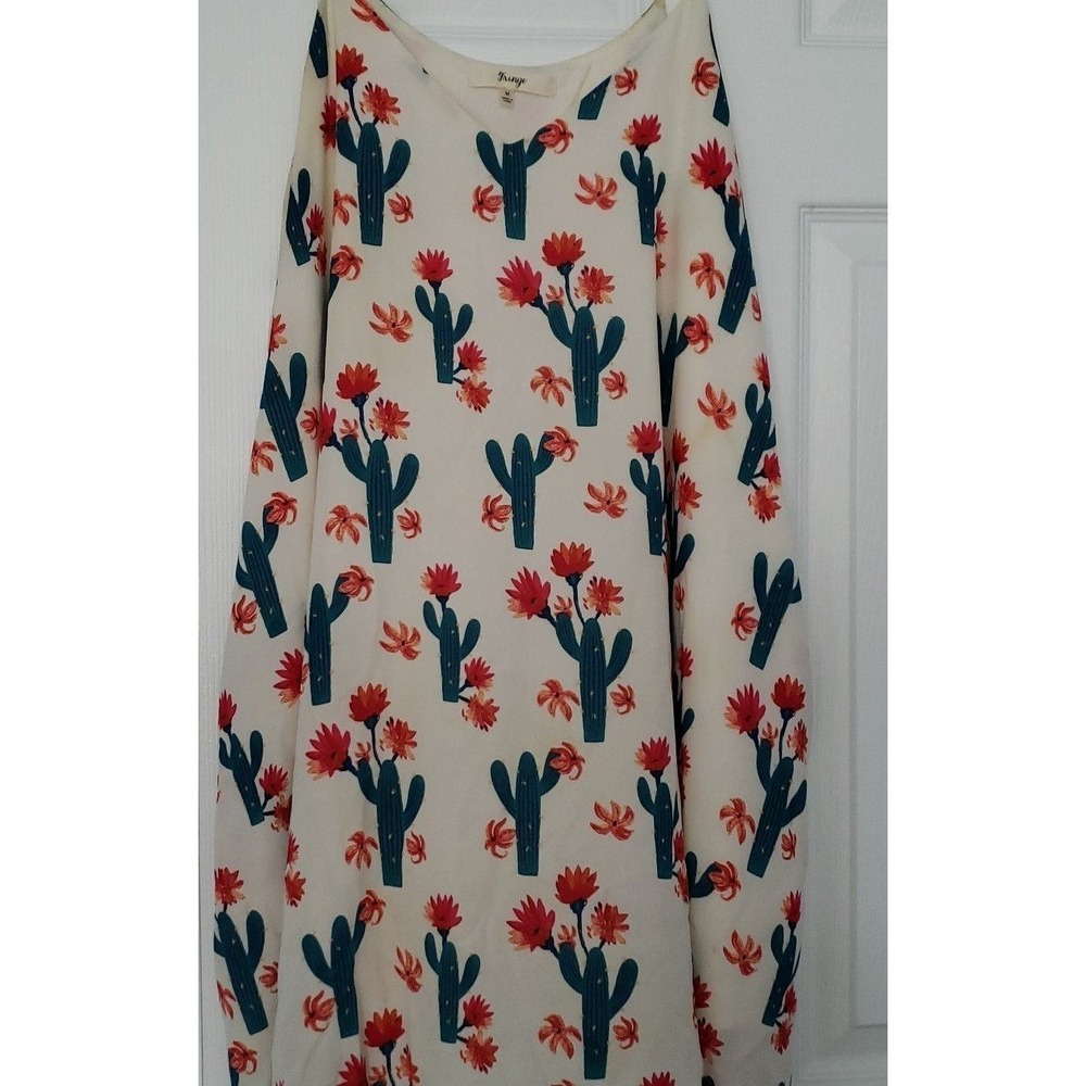 Fringe Womans Dress Sleeveless Size Medium